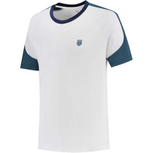 K-Swiss T-shirt wit (Maat: XL) - Halslijn: Ronde hals,