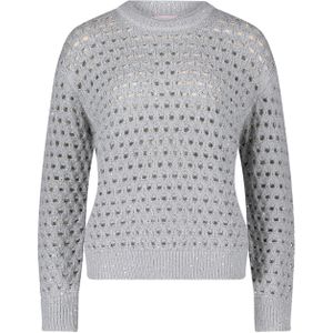 Betty Barclay - So Cosy Dames trui grijs (Maat: 38) - Halslijn: Ronde hals,