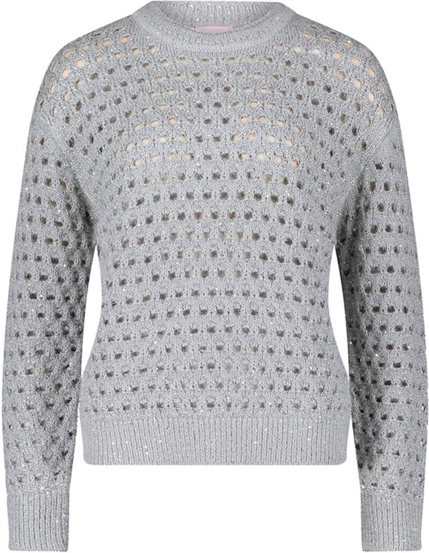 Betty Barclay - So Cosy Dames trui grijs (Maat: 38) - Halslijn: Ronde hals,