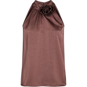 Neo Noir Top roze (Maat: 34) - Effen - Halslijn: Ronde hals,