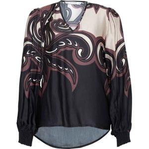 Summum Woman - Blouse - Bordeaux - V-hals