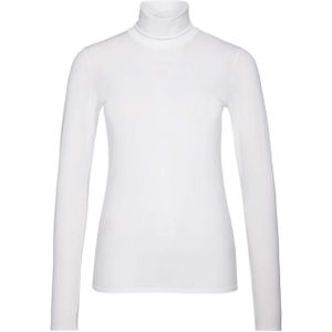 Marc Cain Essentials T-shirt wit (Maat: 38) - Effen - Halslijn: Col,