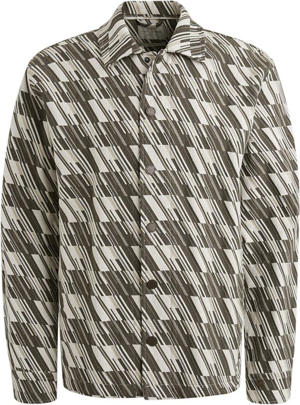 Cast Iron - Overshirt CSI2509228 - Grijs - Long Sleeve Shirt - Tech Jacquard