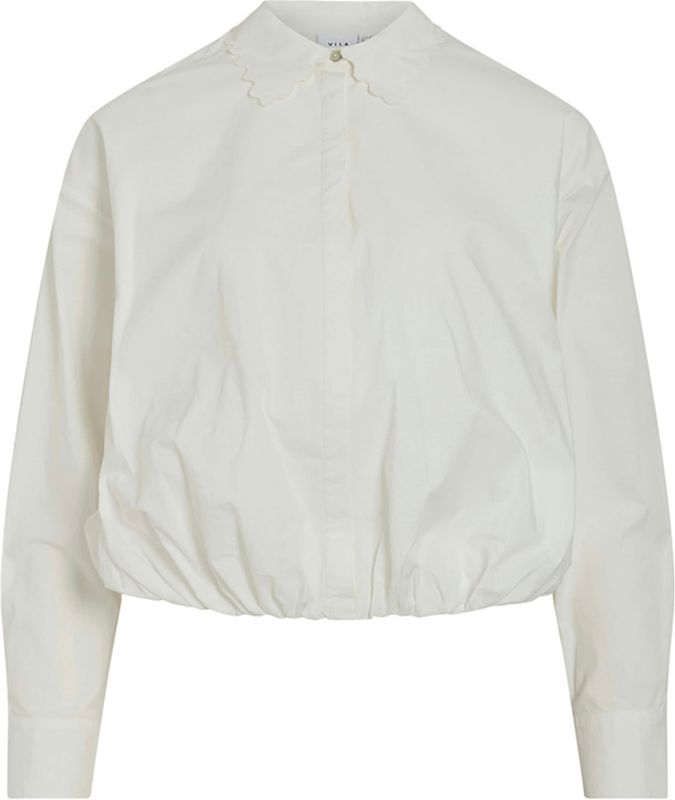 Vila - Viwavya - Blouse - Off-white - Lange Mouwen