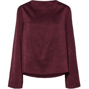 YAS - YASNIMBO - Blouse - Wijnrood - Lange Mouw