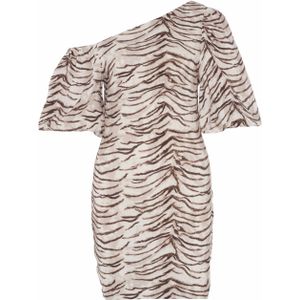 Alix The Label - TIGER STRETCH DRESS - Jurk - Beige