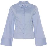 Co'Couture - Bell Sleeve Shirt 35903 Sanna - Overhemd - Blauw