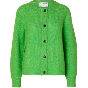Selected Femme Vest groen (Maat: XS) - Effen - Halslijn: Ronde hals,