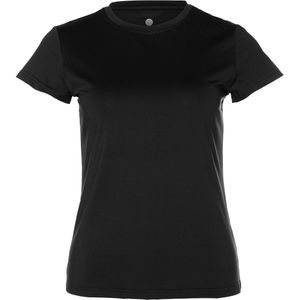 Athlecia Dames t-shirt zwart (Maat: 36) - Effen - Halslijn: Ronde hals,
