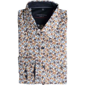 Casamoda - Casual Hemd Lange Mouw - Bruin - Kent Casual Fit