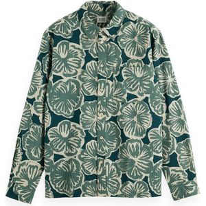 Scotch & Soda Overhemd lange mouw groen (Maat: L)