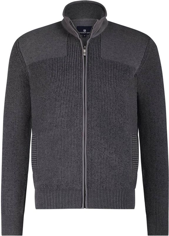 State of Art - Vest - Navy - Met Nylon Voorkant - Mannen