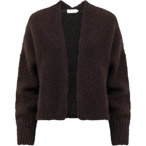 Knit-ted - Becky Cardigan - Bruin - Dames Vest