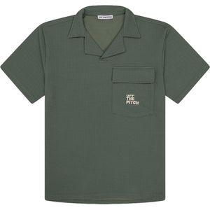 Off The Pitch Overhemd lange mouw groen (Maat: M) - Effen