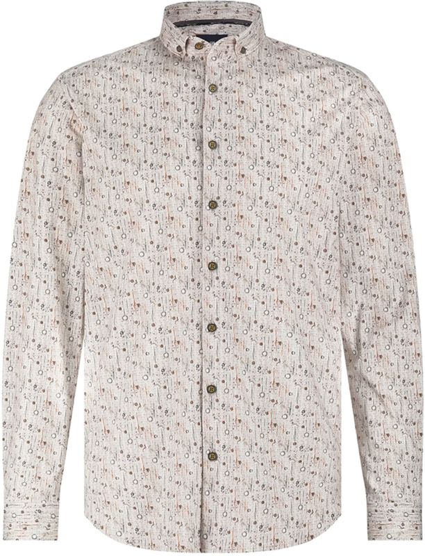 State of Art - Overhemd - Bruin - Lange Mouw - 21425253