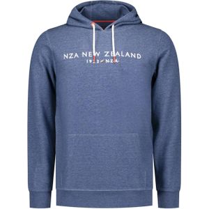 New Zealand Auckland Hoodie blauw (Maat: XL) - LogoMélange - Halslijn: Capuchon,