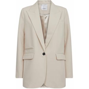 Co'Couture Dames blazer ecru (Maat: XS) - Effen