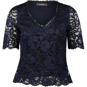 Vera Mont Blouse blauw (Maat: 36) - Effen - Halslijn: V-hals,