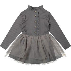 Baje Studio Jurk grijs (Maat: 116) - Effen