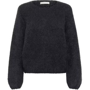 InWear Dames trui grijs (Maat: L-XL) - Effen - Halslijn: Ronde hals,