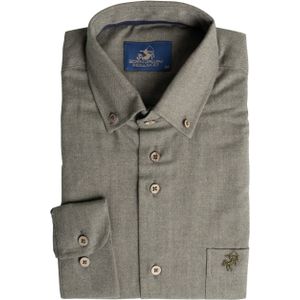 Eden Valley Heren overhemd lange mouw groen (Maat: XL) - Effen