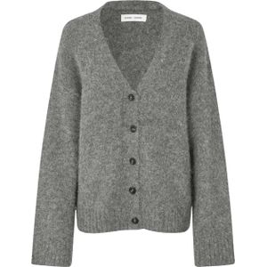 Samsøe Samsøe Vest grijs (Maat: XS) - Effen - Halslijn: V-hals,