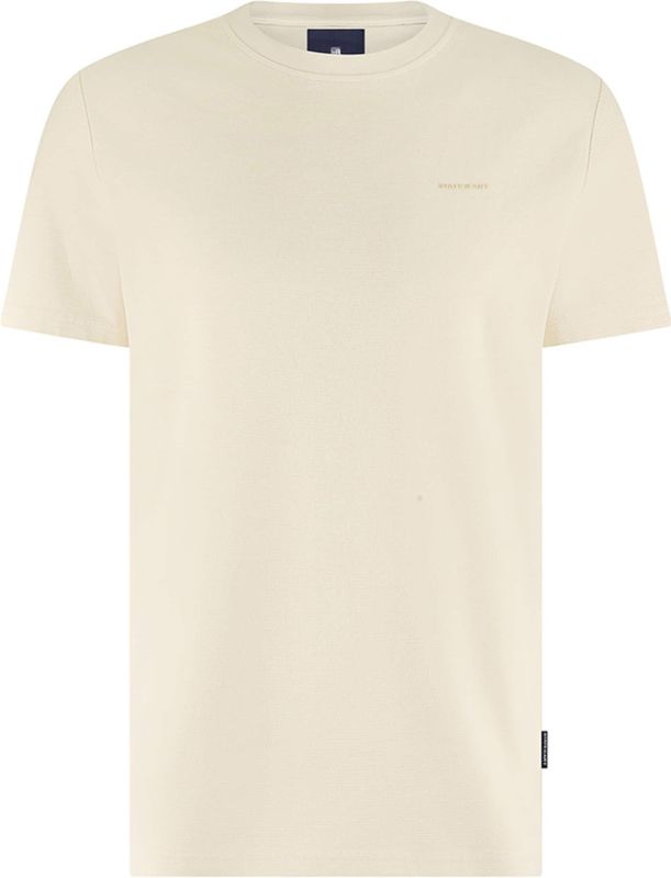 State of Art - T-shirt - Beige - Effen - Crew-Neck SS