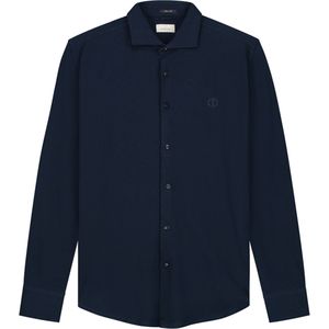 Dstrezzed Overhemd lange mouw blauw (Maat: L) - Effen