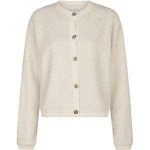 Neo Noir - Limo Fluffy Knit - Vest - Beige - Dames