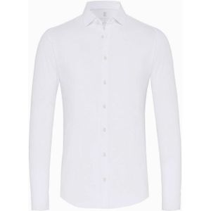 Desoto Overhemd lange mouw wit (Maat: S) - Effen