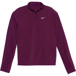 Nike - Dri-FIT Long-Sleeve 1/4 - Hardloop T-shirt - Rood