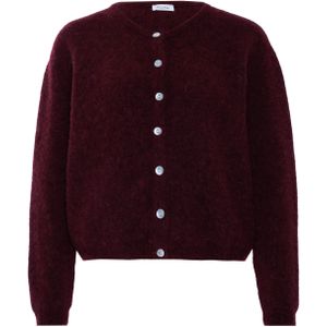 American Vintage Dames vest rood (Maat: L) - Effen - Halslijn: Ronde hals,