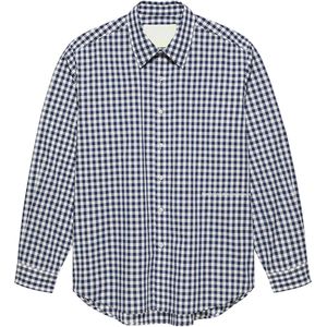 New Amsterdam Heren overhemd lange mouw blauw (Maat: M)