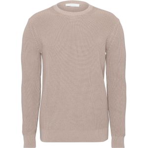 Diktat Heren trui beige (Maat: 2XL) - Effen - Halslijn: Ronde hals,