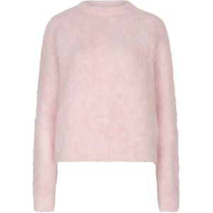 Ibana Dames trui roze (Maat: M) - Effen - Halslijn: Ronde hals,