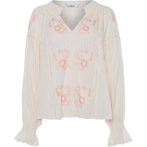 Summum Woman Blouse ecru (Maat: 46) - Halslijn: V-hals,