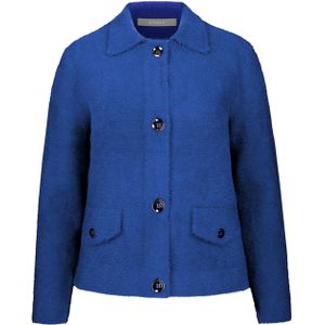 Bianca - Vest - Blauw - Effen - Halslijn Polokraag