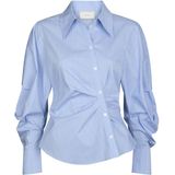 Neo Noir, Dames, Blouses & Shirts, Blauw, Maat: XS Flanel,