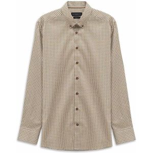 Bugatti Heren overhemd lange mouw groen (Maat: L)