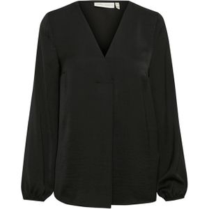 In Wear - Rinda - Blouse - Zwart - Polyester - V-halslijn - Lange Mouwen