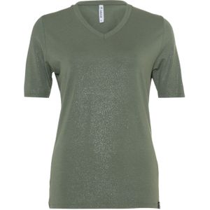 Zoso T-shirt groen (Maat: M) - Glitter - Halslijn: V-hals,