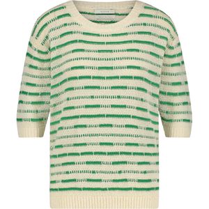 Nukus Trui groen (Maat: 2XL) - Streep - Halslijn: Ronde hals,