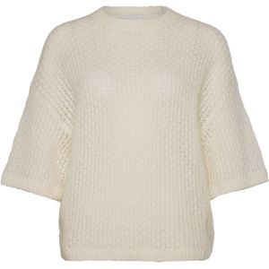 CKS Dames trui wit (Maat: 2XL) - Effen - Halslijn: Ronde hals,