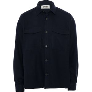 Drykorn Heren overshirt blauw (Maat: 2XL) - Effen