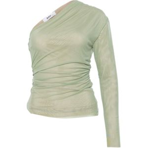 Day Birger et Mikkelsen T-shirt groen (Maat: S) - Effen - Halslijn: One shoulder,