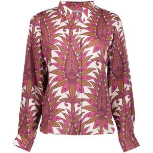 Geisha - 53913-20 - Blouse - Off-white/Pink - Rechte Pasvorm