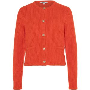 Garcia Vest rood (Maat: M) - Effen - Halslijn: Ronde hals,