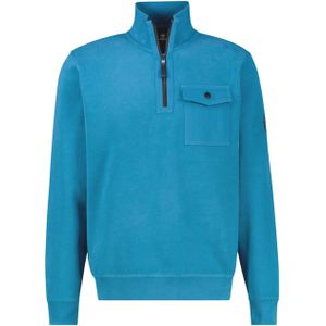 LERROS - Sweatshirt - Hemelsblauw - Normale Pasvorm - Lange Mouw