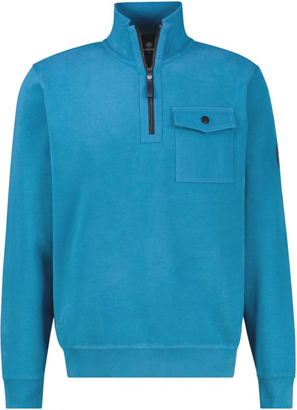 LERROS - Sweatshirt - Hemelsblauw - Normale Pasvorm - Lange Mouw