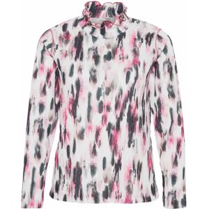 Sommermann Top roze (Maat: 44) - Halslijn: Opstaande kraag,